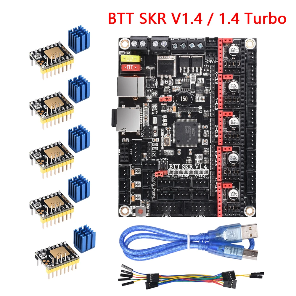 BIGTREETECH BTT SKR V1.4 SKR V1.4 Turbo 32Bit yrelsen TMC2208 TMC2209UART Motor Driver Opgradere SKR V1.3 MINI E3 3d-Printer Dele