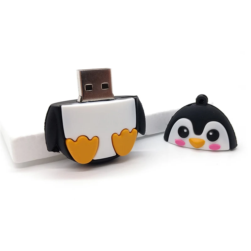 Pendrive tegnefilm dyr usb-flash-drev, pen-drev, 4GB, 8GB, 16GB, 32GB, 64GB søde ræv/bi/owl/penguin memory stick dejlig gave disk