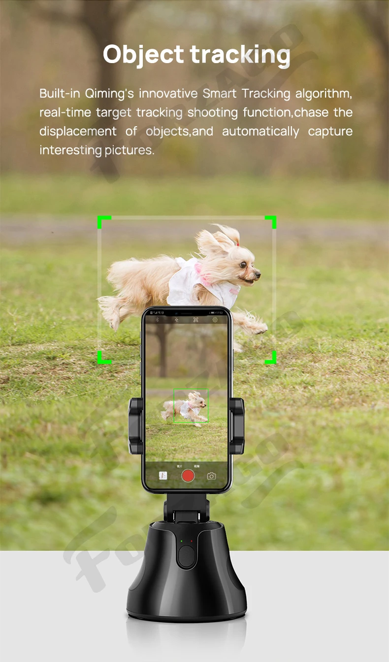 Apai Genie 360° Objekt Tracking Holder Auto Smart at Skyde Selfie Stick Stativ til Kamera Gimbal til Foto Vlog Live Video-optagelse
