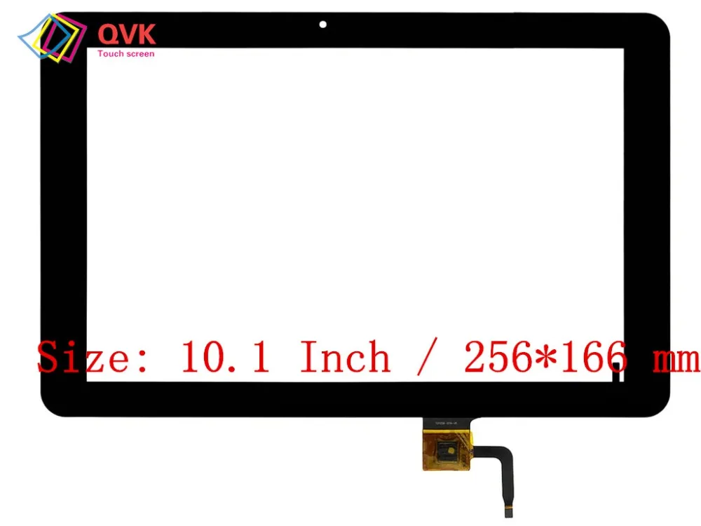 Sort 10.1 Tommer for DNS AirTab MW1011 Kapacitiv touch screen panel reparation udskiftning af reservedele gratis fragt