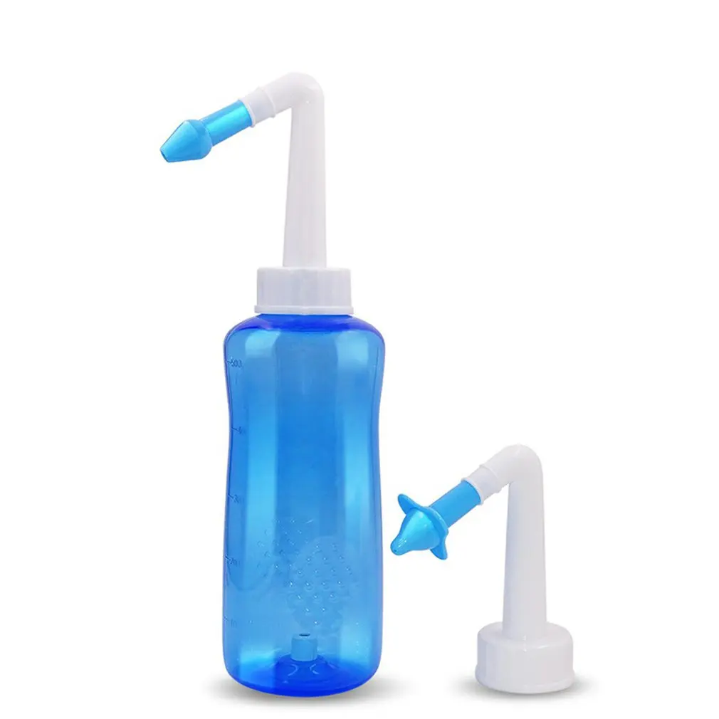 500ml Nasal Skylle Næse Vaske System Nasal Skyl Neti Pot til Allergisk Rhinitis Nasal Kunstvanding Næse Rengøring For Voksen / Barn