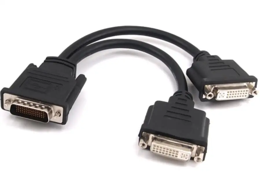 DMS59 DMS-59 59Pin DVI han til 2 x DVI 24+5 Kvindelige Converter Adapter Dual Link Video Splitter Kabel til Dual Monitor System 59