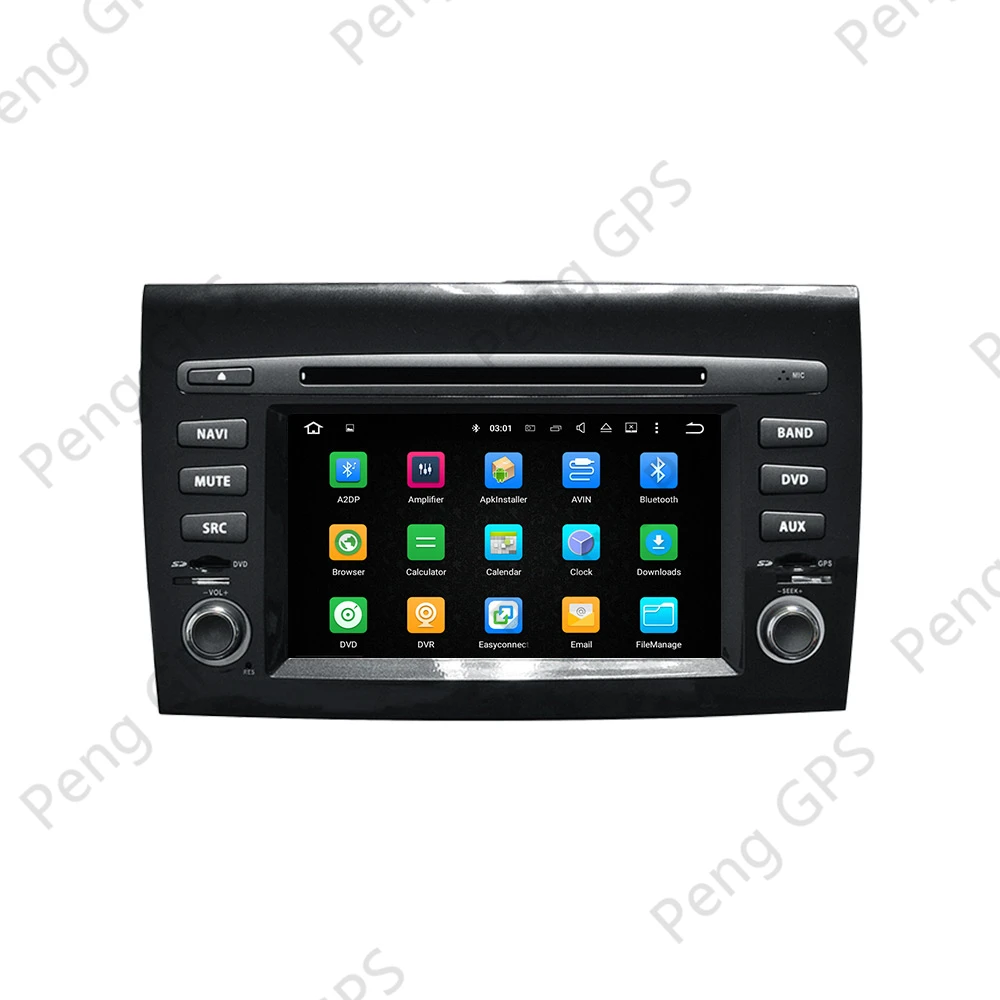 Android-10.0-CD, DVD-Afspiller For Fiat Bravo 2007-2012 Radio Mms-Touchscreen GPS Navigation Styreenhed Carplay Stereo 8core