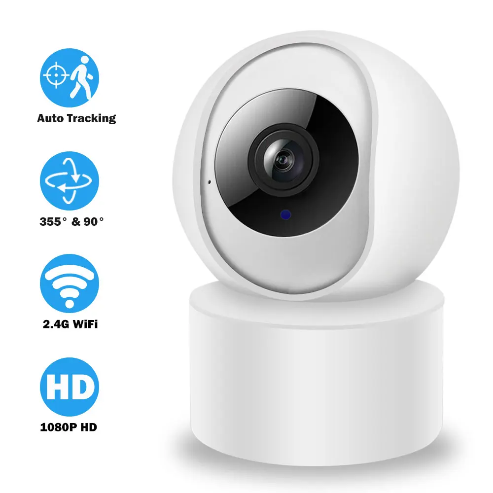 HiSMAHO 1080P Mini IP-Kamera WiFi CCTV-mart Hjem Seurity Kamera Indendørs Baby Monitor Video Overvågning Auto Tracking