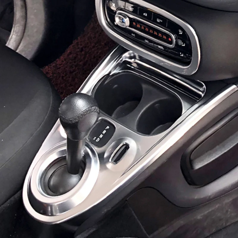 Gear Skift Panel Dækker boligindretning Mærkat For Mercedes Smart 453 fortwo forfour Bil Styling Ændring Tilbehør