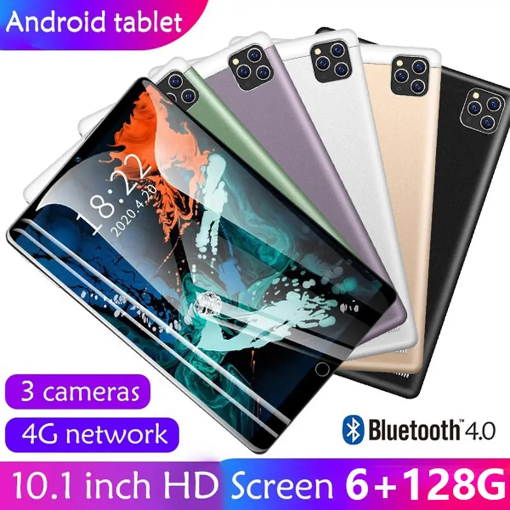 2021 Nye 10 Tommer 6G+128GB Android 9.0 Dobbelt Kort Dobbelt Kamera Bageste WiFi-Call Mobiltelefon, Tablet-Børn Tablet Gave Tablet