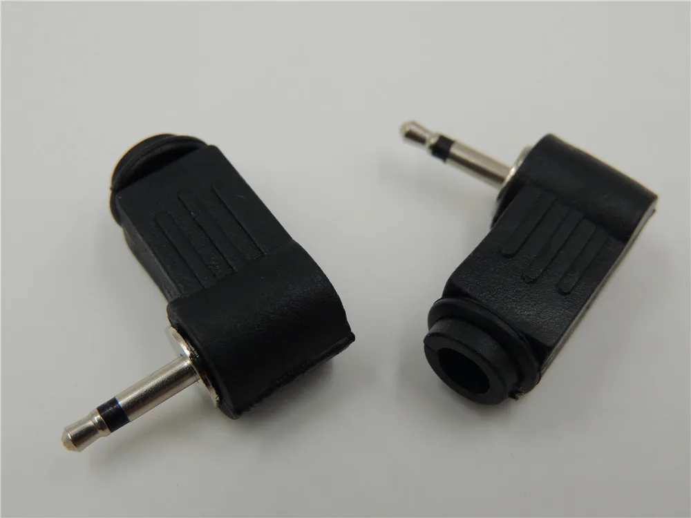 2,5 mm 3,5 mm Mini Jack Ret Vinkel på 90 Grader Mono-2-Pole 3 Pole Mandlige stereo JACK-Stik og Lodde Audio-Stik
