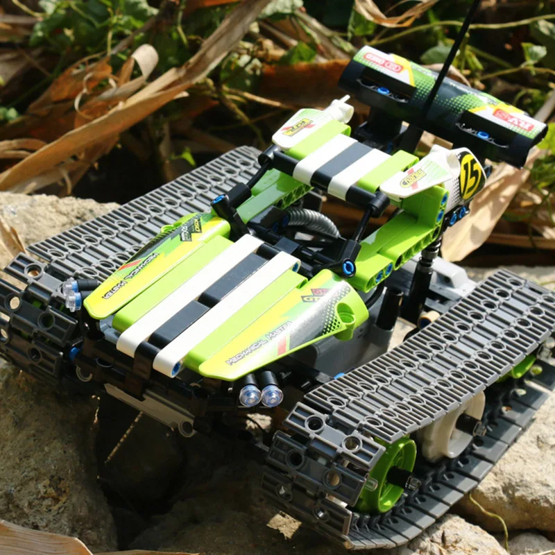 Teknik RC Bil Fjernbetjening Spores Stunt Racer bil Elektrisk Model byggesten Skaberen STAMCELLER Legetøj til Børn Børn gave