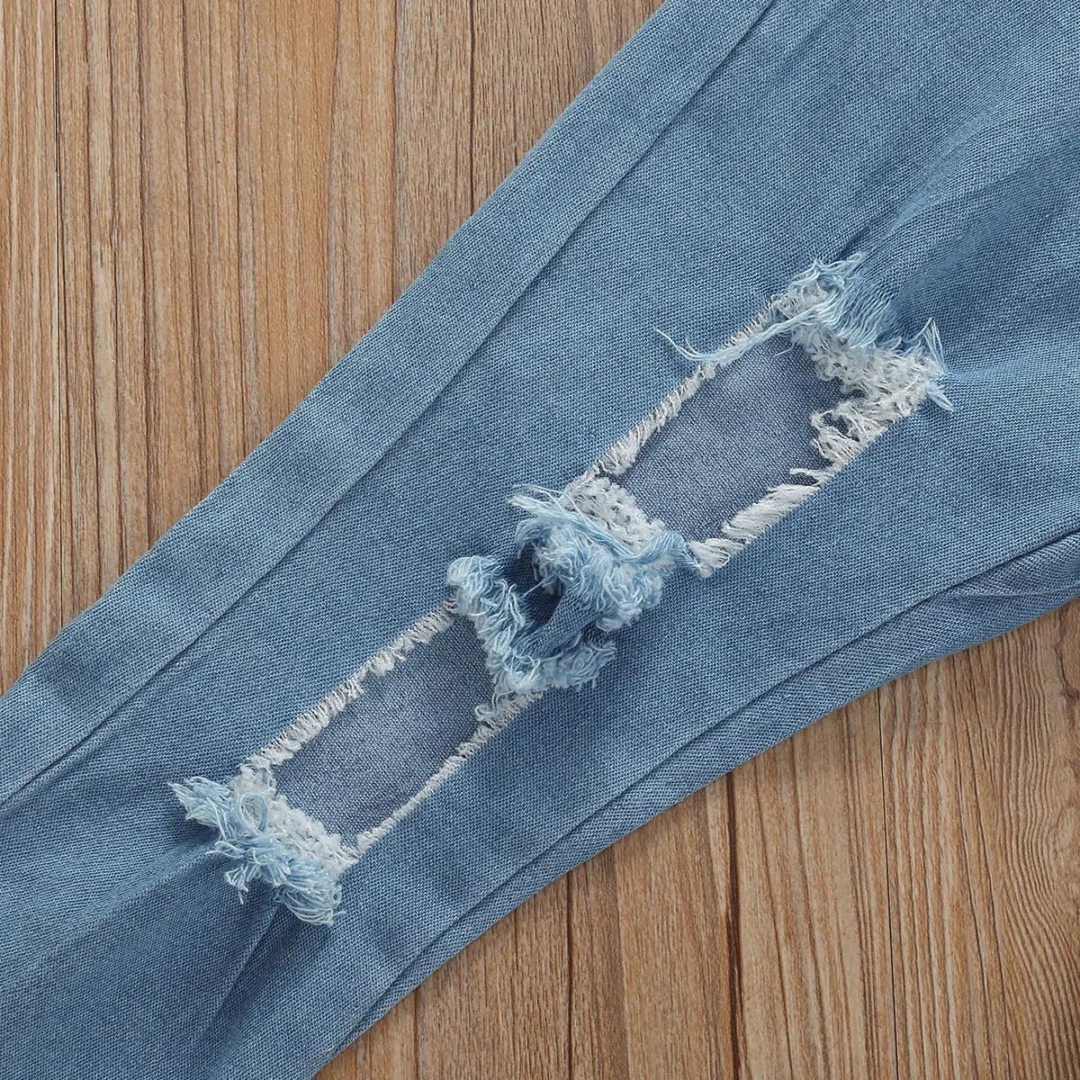 Buksetrold Piger Sommer Tøj Halterneck Backless Tank Top +Slidte Jeans Mode Tøj Med Hovedbøjle