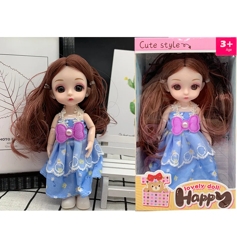 Kids Baby Doll Kjole Op BJD Pige Toy Barbieeng Reborn Dukke Kit Blytheng Doll Dress Up Dukke Julegaver fødselsdagsgaver