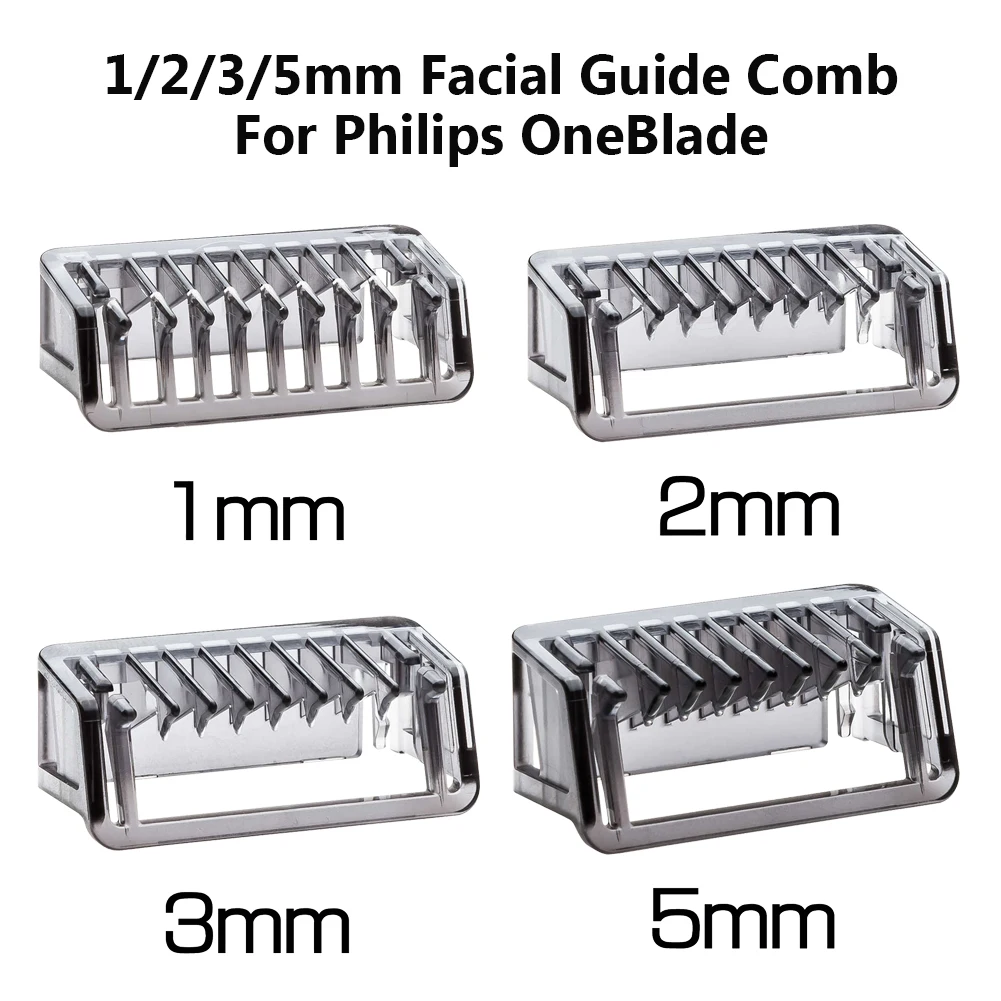 1 2 3 5mm Trimmer Clipper Intimbarbering Krop Hud Salon Guide Kam Skære Facial Frisør-Universal Grooming For Philips OneBlade
