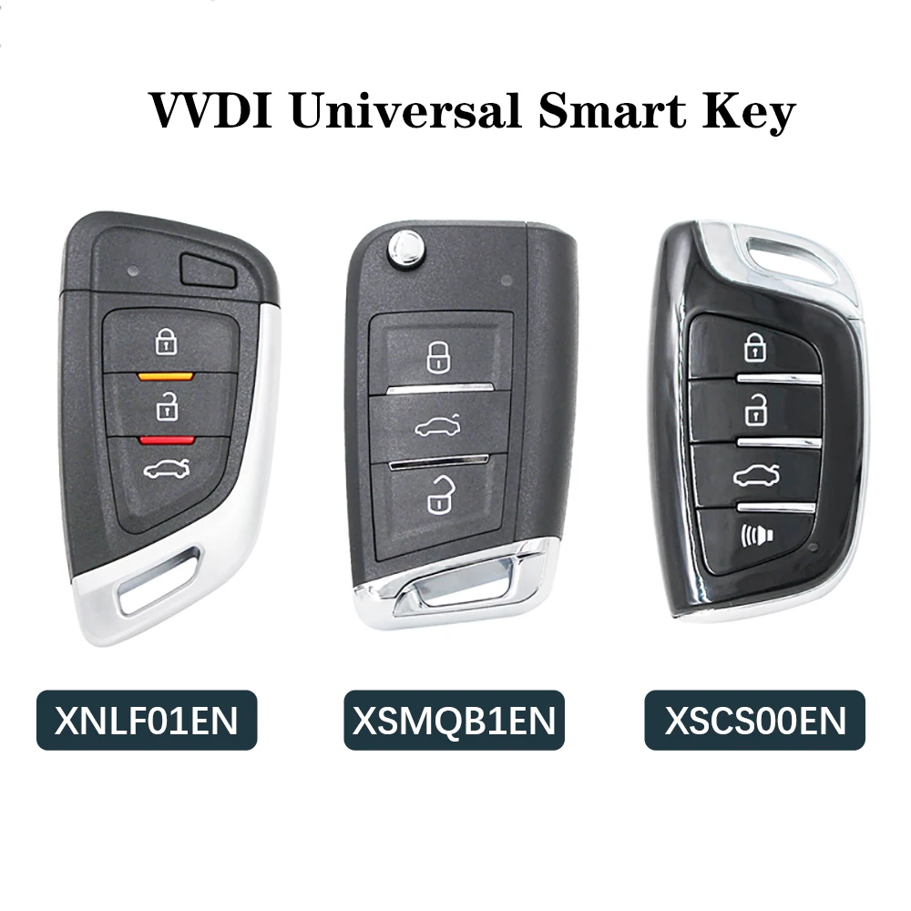 XHORSE VVDI Universal Fjernbetjeninger Smart Key med Nærhed Funktion PN: XNKF01EN/XSMQB1EN/XSCS00EN engelsk Version