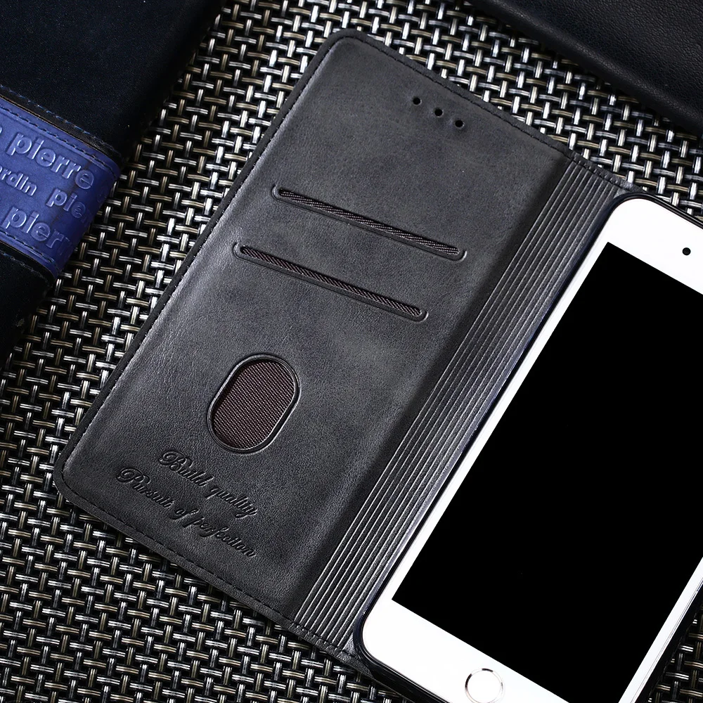 Luksus Retro Slank PU Læder Magnetic Sucker Flip Wallet Case Stand Holder Book Cover Til UMIDIGI A3X A3S F2 F1 A5 Pro X Power 3
