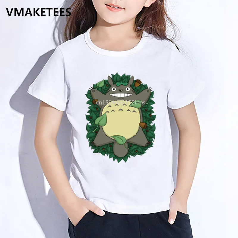 Børn Sommer Korte Ærmer Piger & Drenge T-shirt Børn, Min Nabo Totoro Tegnefilm Print T-shirt Animationsfilm Sjove Baby Tøj,ooo143