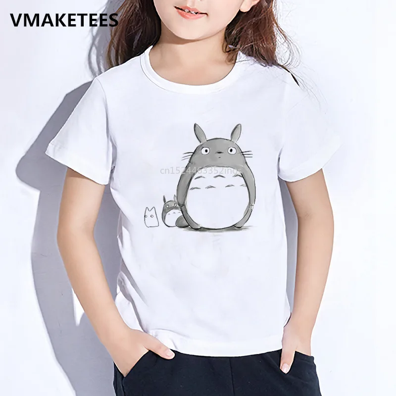 Børn Sommer Korte Ærmer Piger & Drenge T-shirt Børn, Min Nabo Totoro Tegnefilm Print T-shirt Animationsfilm Sjove Baby Tøj,ooo143