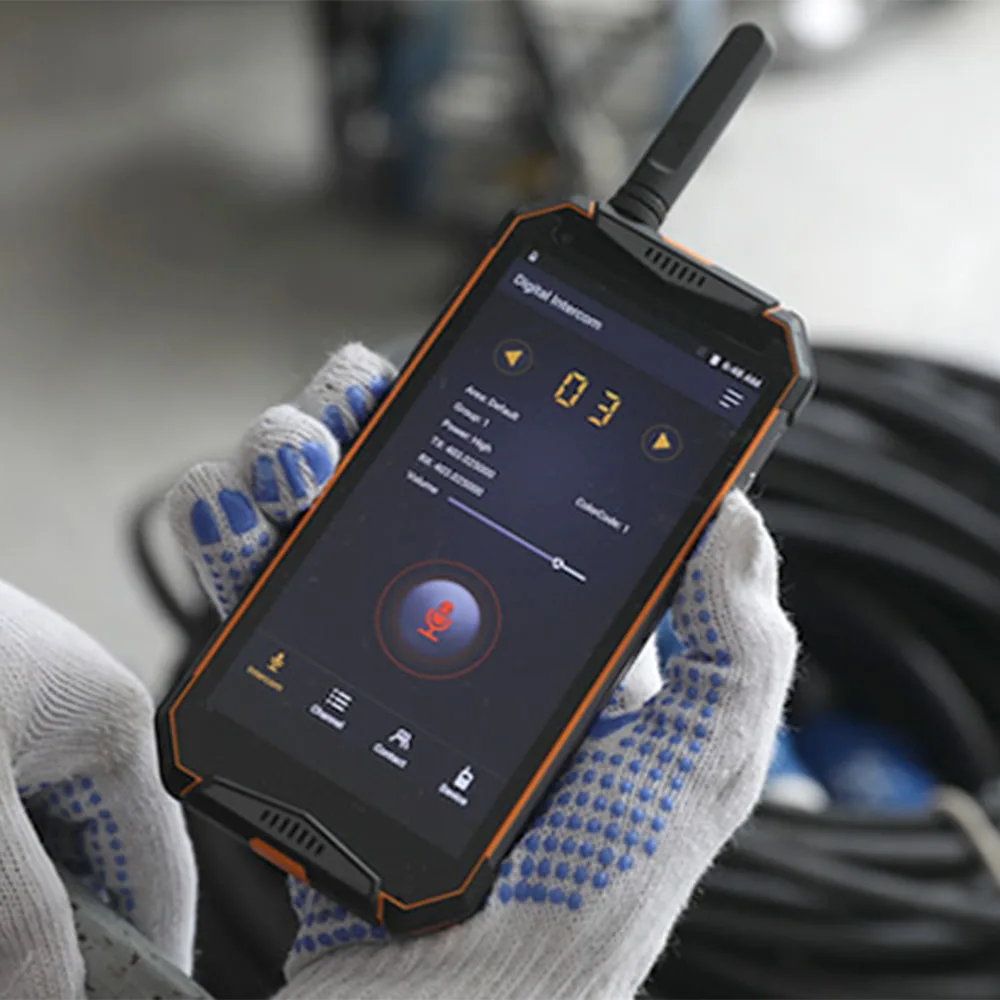 IP68 Vandtæt Walkie Talkie Android8.1 DMR-Digital UHF Radio NFC-Mobiltelefon Gsm/Wcdma/Lte Udendørs Zello Realptt Transceiver