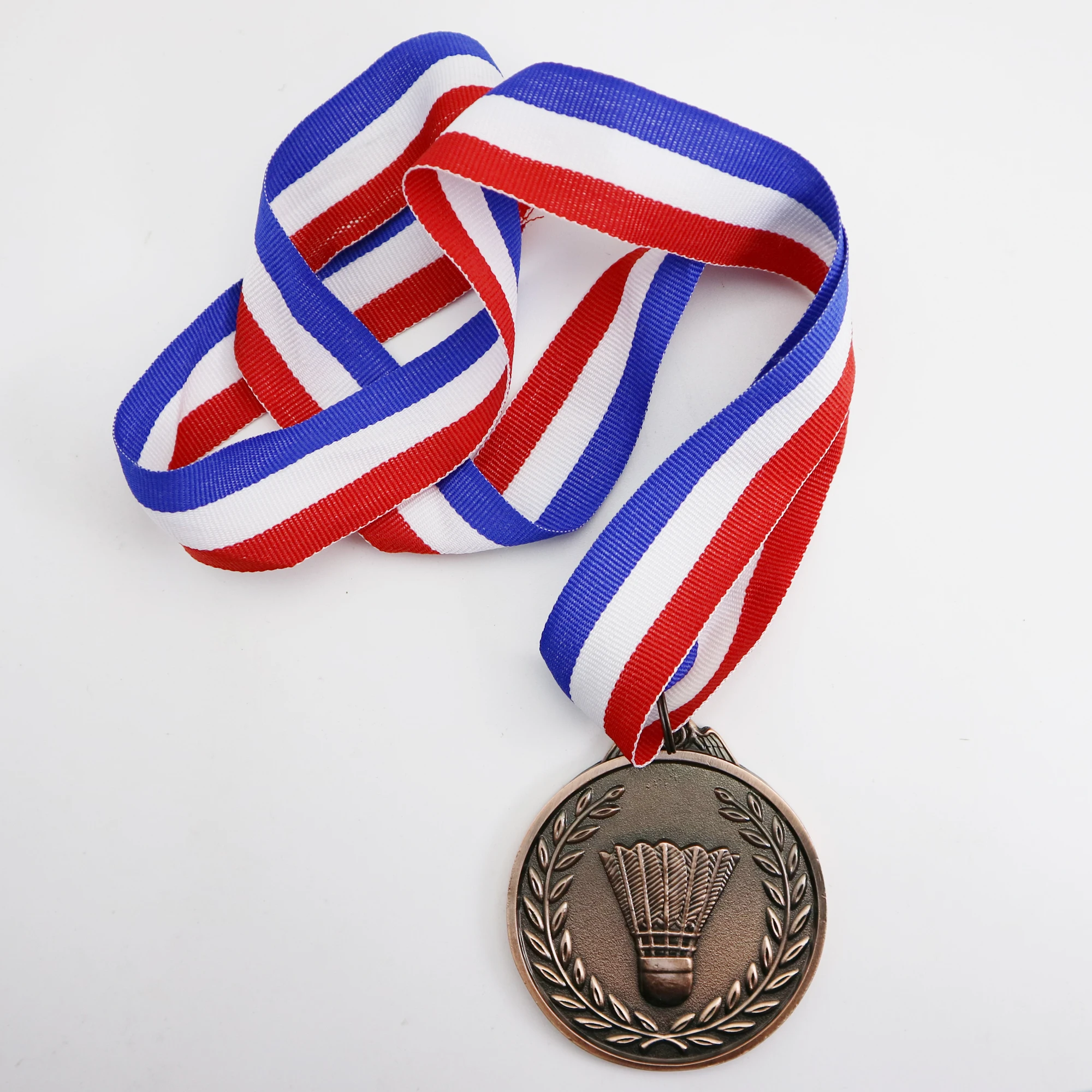 Dia 65MM Badminton-Medaljer 1 sæt Indeholder 1stk Guld Farve Medalje og 1stk Sølv Guld Medalje og 1stk Branze Medalje