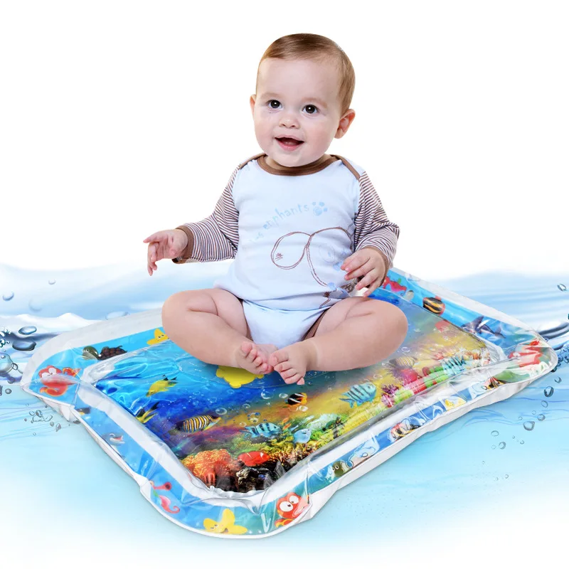 Oppustelige Baby Vand Flydende Mat Tykkere PVC Spædbarn Mave Baby Mat Tid Toddler Aktivitet, oppustelige vand mat for børn