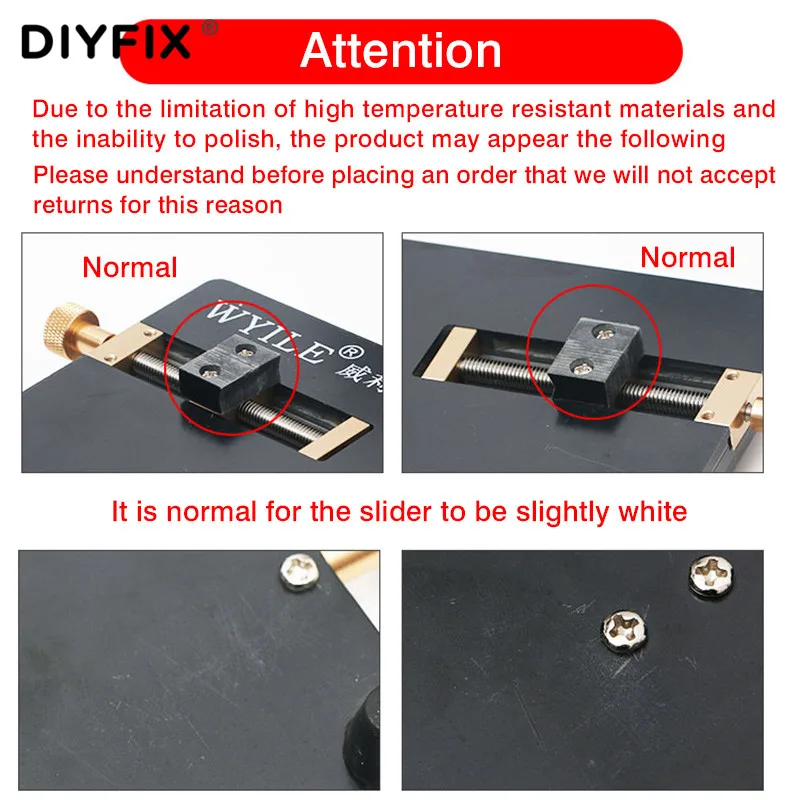 DIYFIX Til iPhone 8 8P X XS 11 11Pro Antal Fjern bagcoveret, Glas, Armatur Afmontering Fastsættelse Skovl glasskår Klemme Indehaver