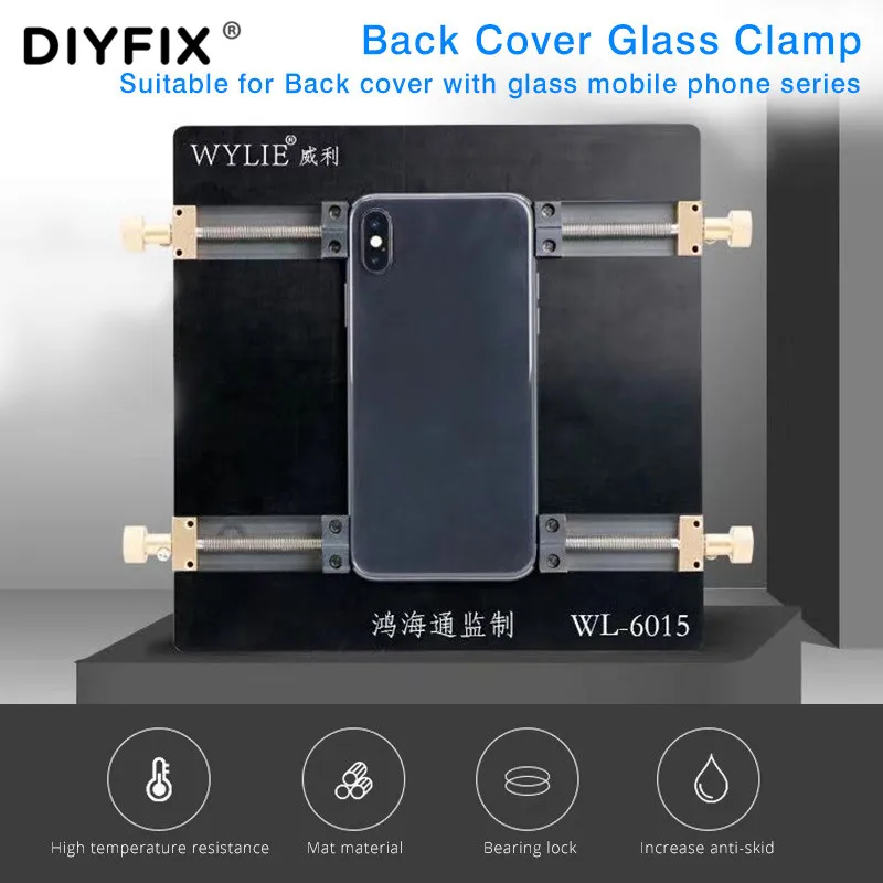 DIYFIX Til iPhone 8 8P X XS 11 11Pro Antal Fjern bagcoveret, Glas, Armatur Afmontering Fastsættelse Skovl glasskår Klemme Indehaver