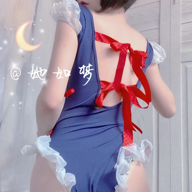 Japansk Anime Cosplay Kostumer Sexet Undertøj Kawaii Stuepige Body Klassisk Erotisk Blonde sæt Tøj Sm Porno, der Passer til Kvinder Rollespil