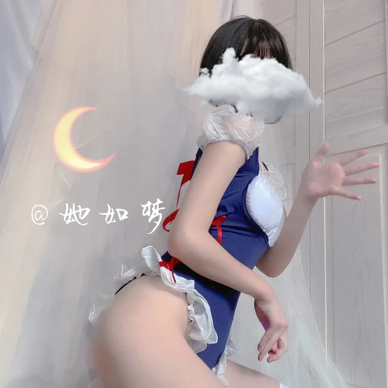 Japansk Anime Cosplay Kostumer Sexet Undertøj Kawaii Stuepige Body Klassisk Erotisk Blonde sæt Tøj Sm Porno, der Passer til Kvinder Rollespil