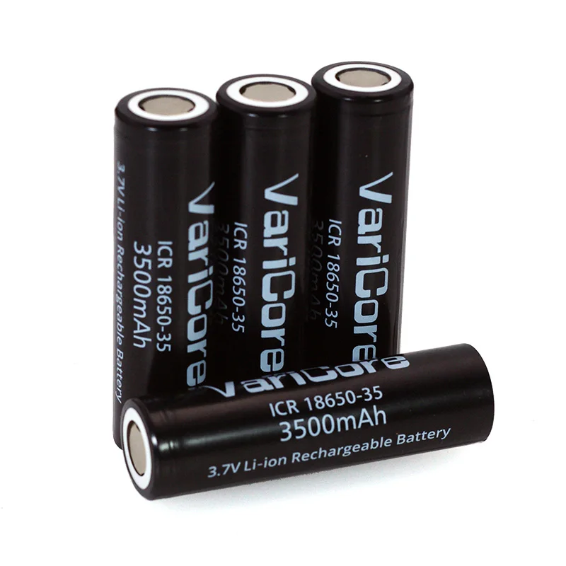 1-6stk VariCore Nye Originale ICR 18650-35 3500mAh Genopladeligt Batteri 3,7 V Høj kapacitet Til Lommelygte ues