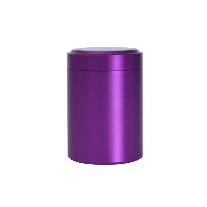 Nyligt Bærbare Mini-Te Kan Aluminium Urt Stash Krukke Tætning Lugt Beholder Spice Arrangør Opbevaring Pot