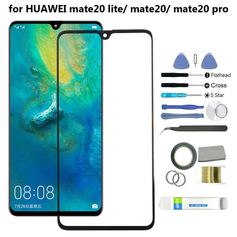 Udskiftning af Front Glas Skærm Linse Reservedele Kit til Huawei Mate 20 Lite Pro dække Huawei Skærm Protektor Hærdet Glas
