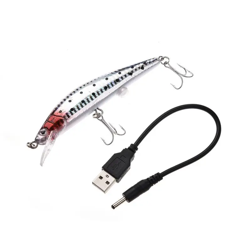 Fiskeri Lokke Elektriske Kunstige Agn Agn med USB Opladning Kabel