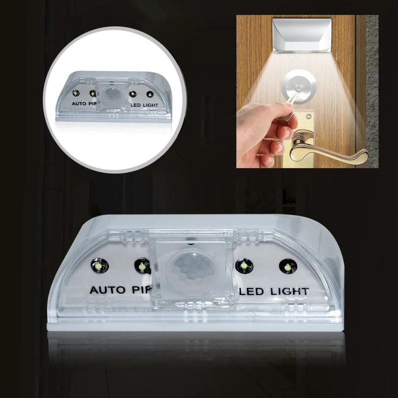 LED-dørlås Kabinet Induktion Lille Nat Lys, Infrarød-PIR IR Trådløse Dør Lock-Lampen Auto Motion Sensor Lys Keyhole