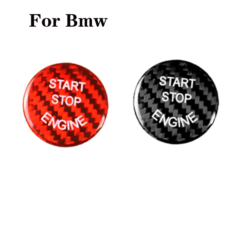 Bil Start Stop Engine-Tryk Knapperne Trim Til BMW 1 3 5 7-Serie E90 E46 E39 E36 E60 F10, F30 E87 E53 Start-Knappen Dæksel