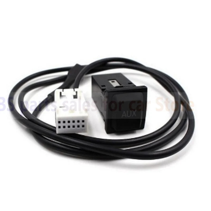 RCD510 RNS315 RCD310 Bil USB-AUX-data Adapter Skift-Knappen Kabel ledninger For V W Golf 5 6 MK6 5 MK5 Kanin Scirocco