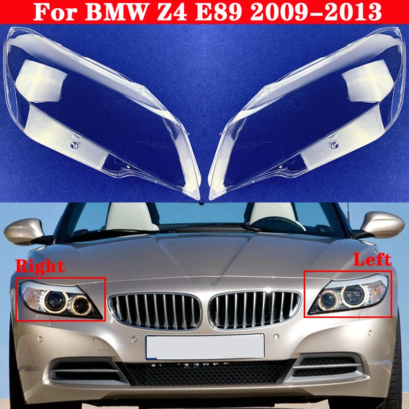 Til BMW Z4 E89 2009-2013 Bil Foran Lygten Dække Forlygte Lampeskærm Lampcover Hoved Lampe lys Dækker glas Linse Shell Caps
