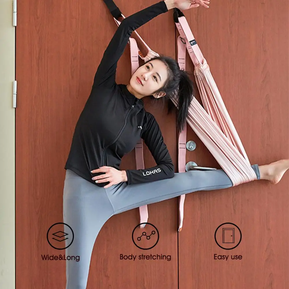 Døren Fleksibilitet Strække Ben Båre Strop til Dans, Gymnastik Træner Comfort Design Yoga Stræk Bælte Antenne Yoga Strap