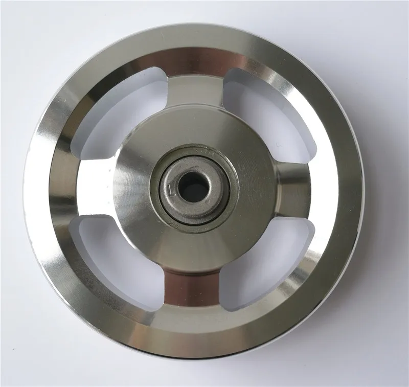 Universal Aluminium Legering Bærende Pulley Hjul Diameter 88 mm&93mm&114mm 3 Størrelsen Egnet til Transmission Udstyr