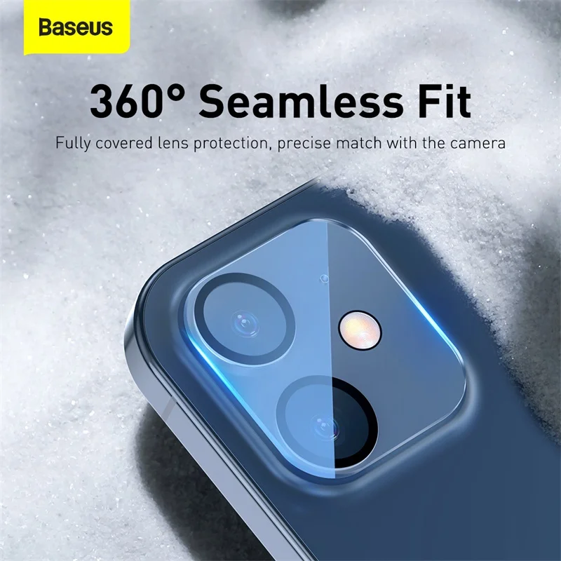 Baseus 2STK Kamera Linse Hærdet Glas Til iPhone 12 Pro Max antal 6.7 6.1 Fuld Dækning Kamera Protector Til iphone 12 Mini Kamera Glas