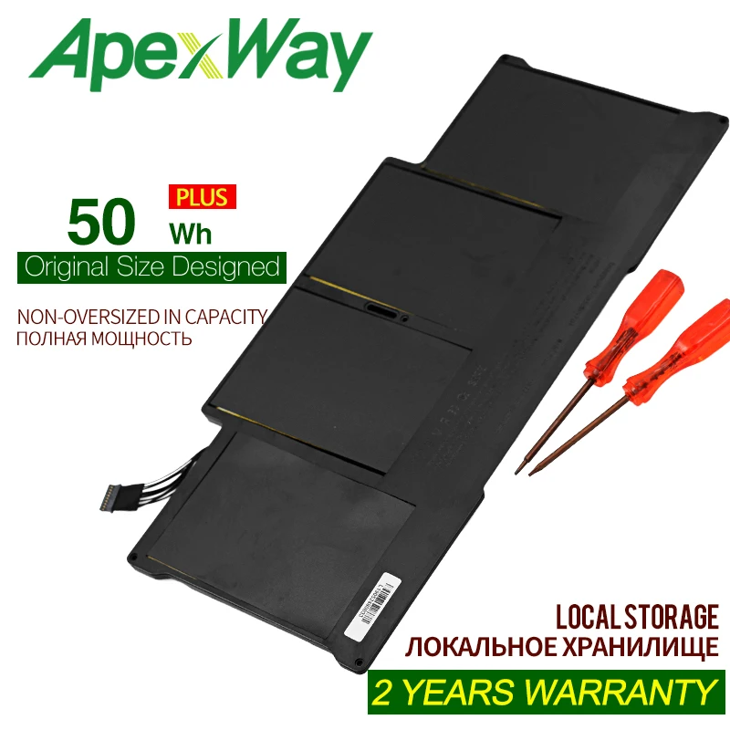Apexway 7.4 V 50Wh Ny Laptop Batteri Til Apple MacBook Air 13