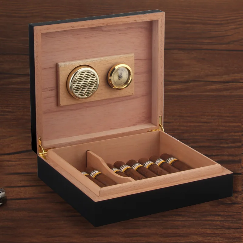 GALINER Cigar Humidor Foldbar Boks Cigar Sag Tilbehør Cedertræ med Luftfugter Hygrometer For COHIBA Cigar