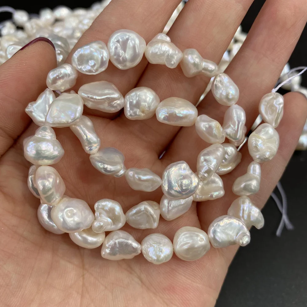 Høj Kvalitet Naturlige Barok Perle Uregelmæssige Knap Form ferskvandsperler Perler til gør det selv-Charme Halskæde Armbånd Smykker at Gøre