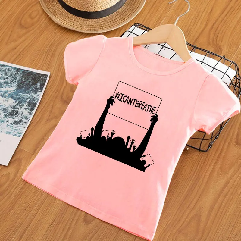 Harajuku Mode Kids Tøj Æstetik T-Shirt Pige Casual Drenge T-Shirts Black Liv Sagen Cool Mønster Piger Toppen Sommer Pink