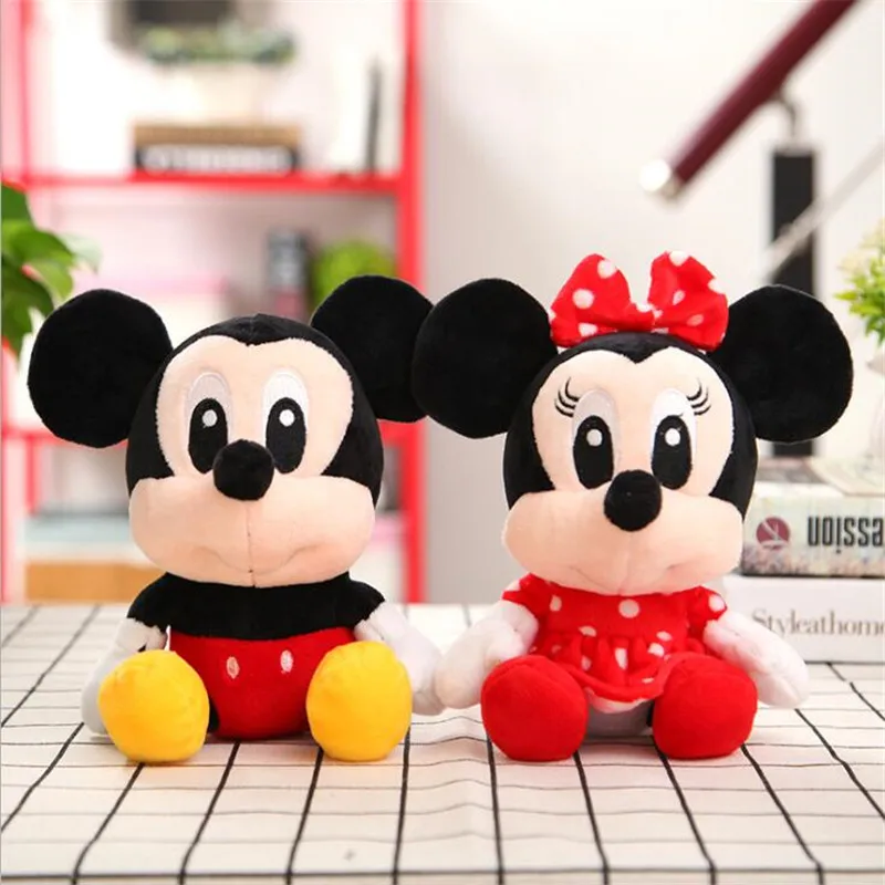 Hot Sell Disney Mickey Mouse, Minnie Plys Legetøj Dyr Sy Vigny Bære Udstoppet Dukke Børn Fødselsdag Gaver