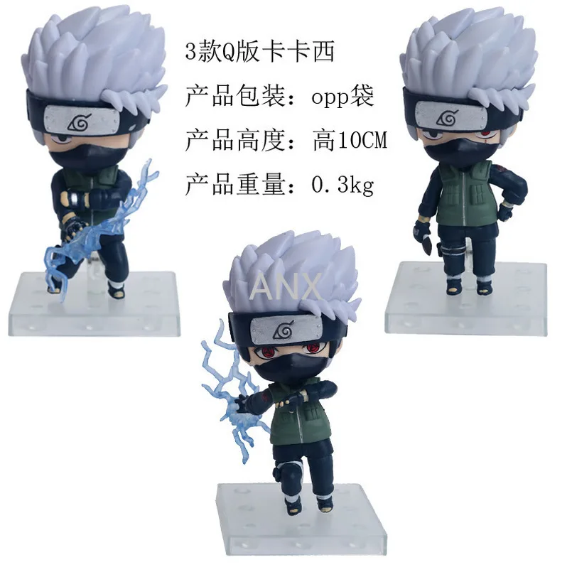 10cm Naruto Sasuke Itachi Naruto, Sakura Kakashi Figur PVC-Action Anime Samling Model Doll Q version Legetøj til børn gaver