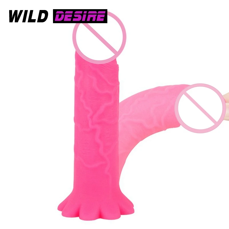 Sød Pink Sexet Dildo Medlem Af Sugekop Varer For Voksne Over 18 Anal Erotic Toy Kvinder, Lesbiske Kunstig Penis Sextoy