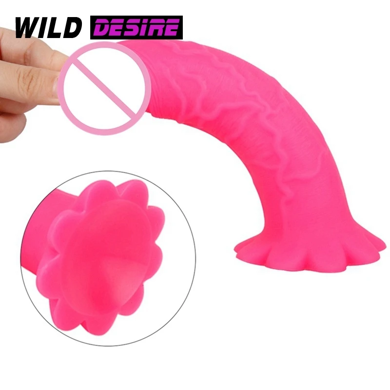 Sød Pink Sexet Dildo Medlem Af Sugekop Varer For Voksne Over 18 Anal Erotic Toy Kvinder, Lesbiske Kunstig Penis Sextoy