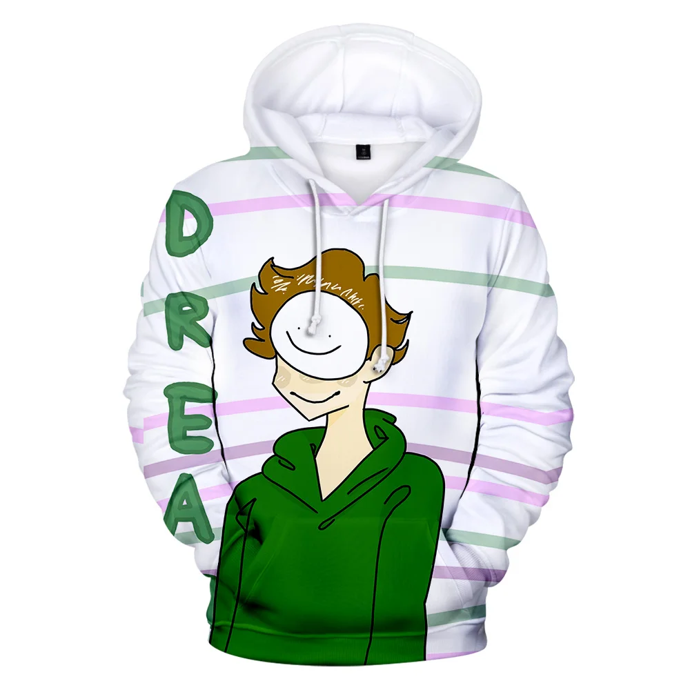2020 Mode Dreamwastaken Hoodie Sweatshirt 3D-Print Drøm Smil Fashion Streetwear Kreative Hættetrøjer Mænd Kvinder Hooded Tøj
