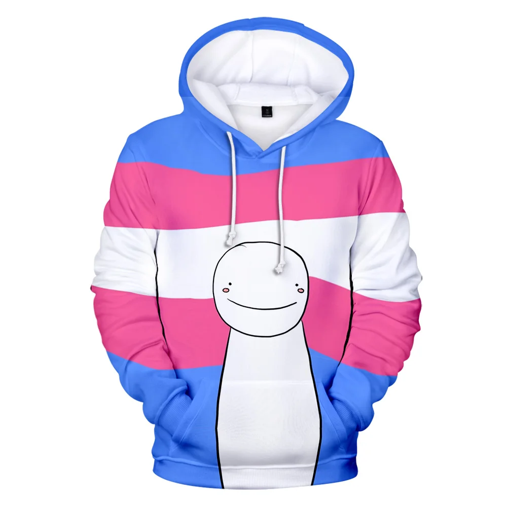 2020 Mode Dreamwastaken Hoodie Sweatshirt 3D-Print Drøm Smil Fashion Streetwear Kreative Hættetrøjer Mænd Kvinder Hooded Tøj