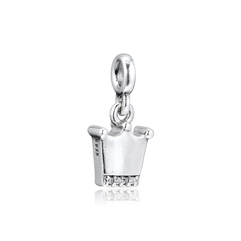 Ægte 925 Sterling Sølv My Crown Heart Charms Passer Originale Mig Armbånd med Små Perler til smykkefremstilling Kvinder Bijoux 2020