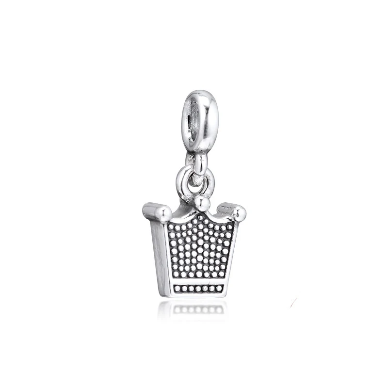 Ægte 925 Sterling Sølv My Crown Heart Charms Passer Originale Mig Armbånd med Små Perler til smykkefremstilling Kvinder Bijoux 2020