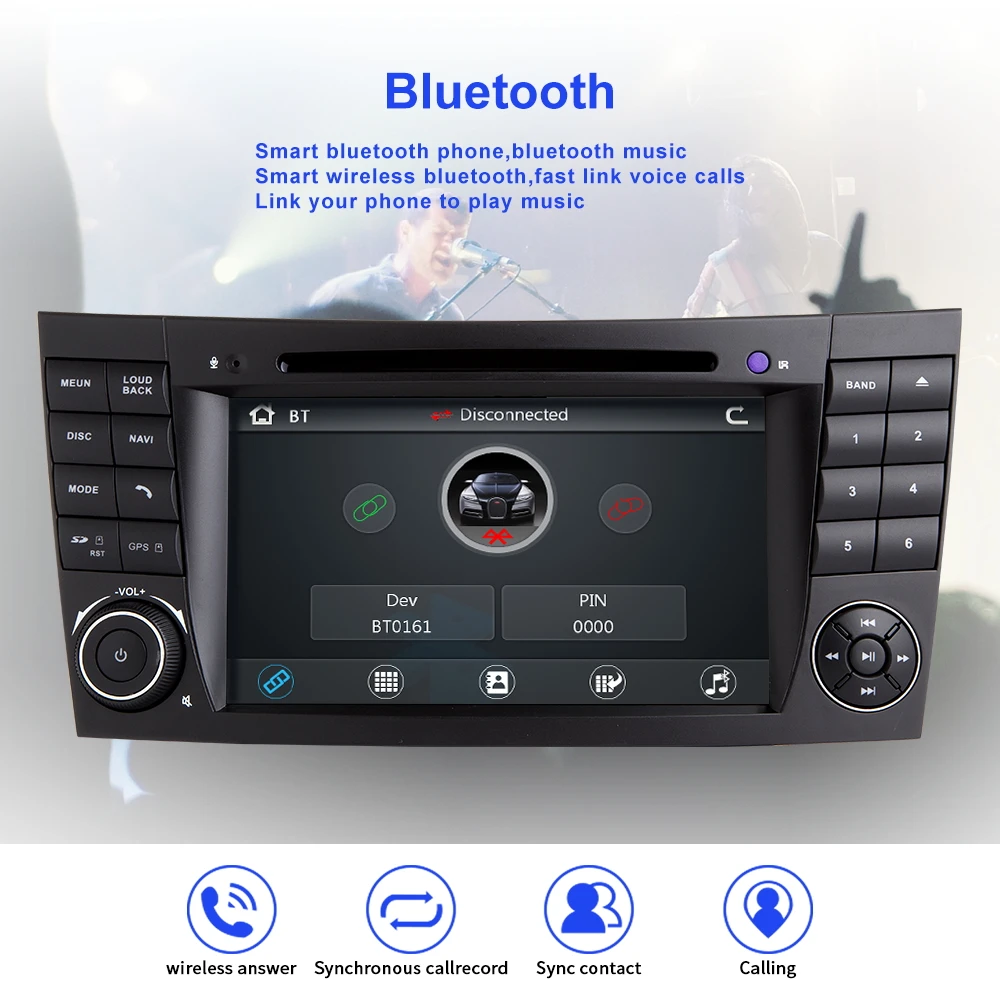 ZLTOOPAI Car Multimedia Afspiller Til Mercedes Benz E-Klasse W211 E300 CLK W209 CLS W219 Auto Radio GPS-Navigation, Auto DVD-Afspiller